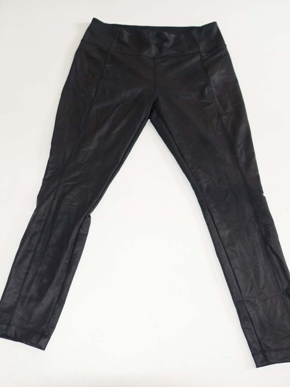 Athleta Women's Delancey Gleam Tight Ankle Leggings Large Black 27" Inseam L